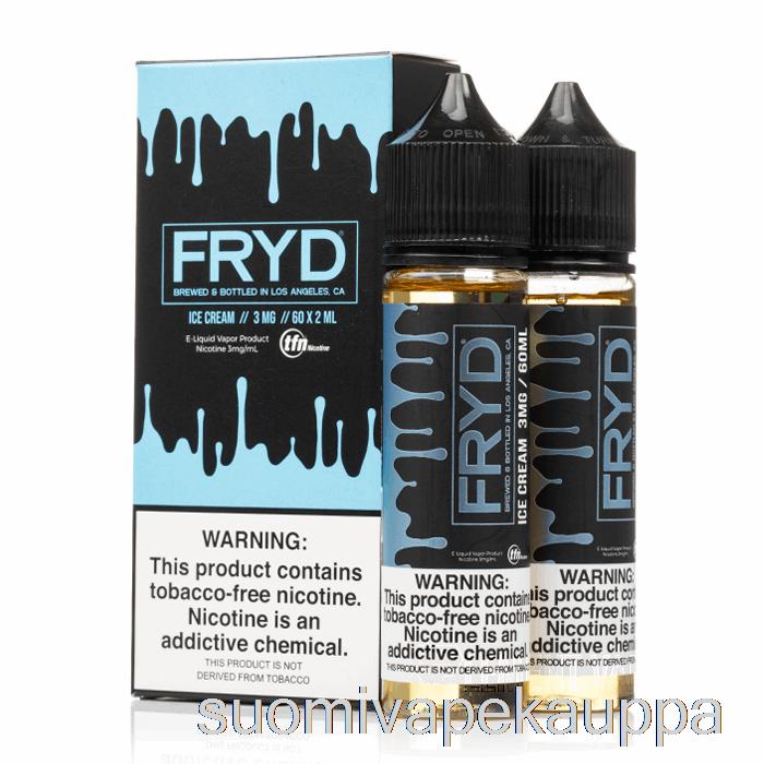 Vape Netistä Jäätelö - Fry E-neste - 120ml 0mg